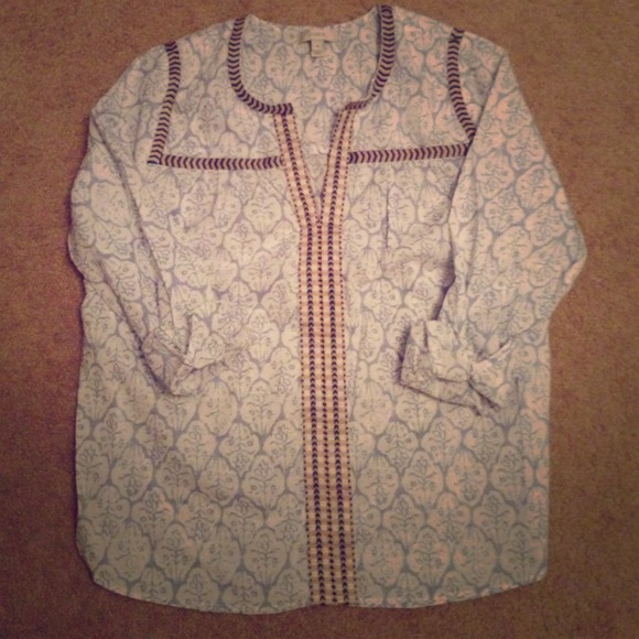 Jcrew long sleeve blouse