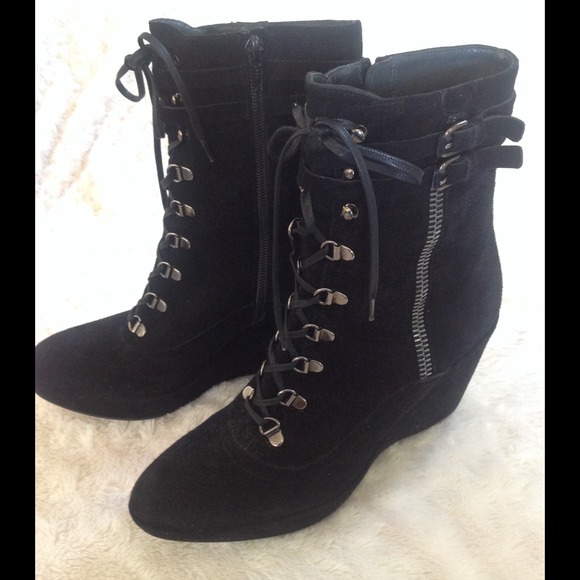 Stuart Weitzman Black Suede Boots
