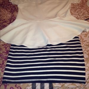Bundle Peplum and stripe pencil Skirt(reserved)