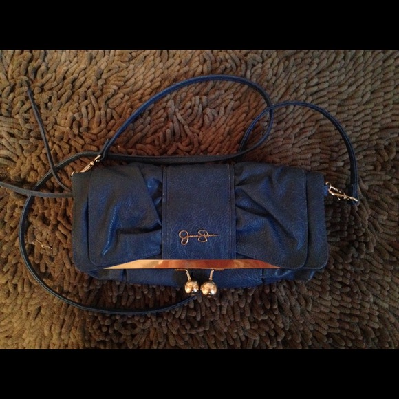 Jessica Simpson Bow Clutch with Shoulder Strap