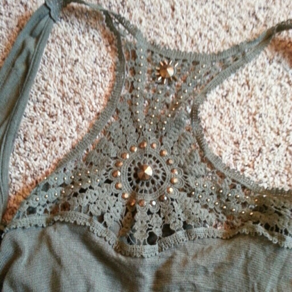 Charlotte Russe Boho Army Green Cardigan