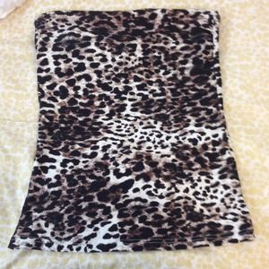 Leopard tube top