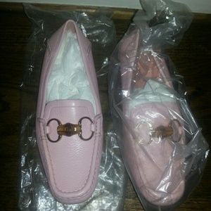 Pink Gucci Loafers