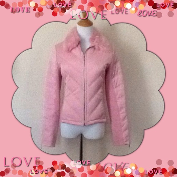 ⭐️⭐️REDUCED⭐️⭐️ G by Guess Puffer Pink Jacket - Picture 1 of 4