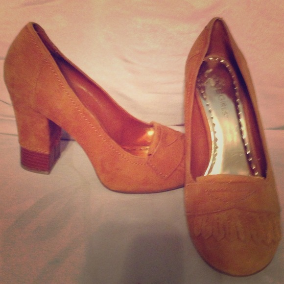 BCBGirls stacked heels
