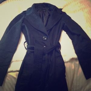 Classic Zara black trench! Thanksgiving sale!