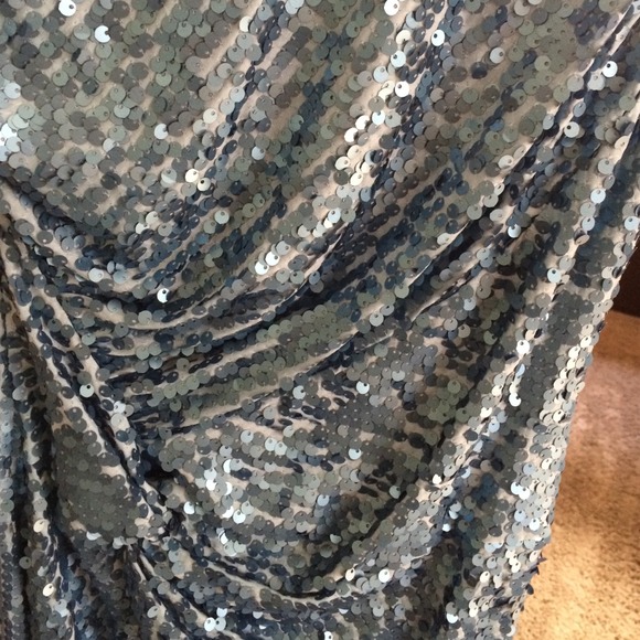 Blue sequenced Arden b dress - Picture 2 of 4