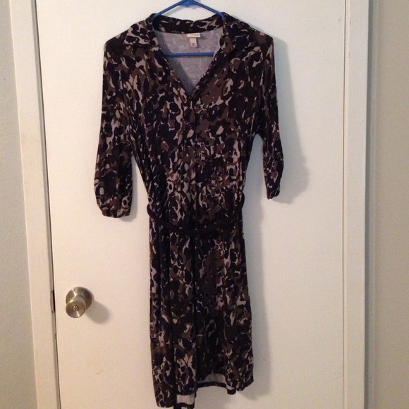 Petite medium camouflage inspired dress