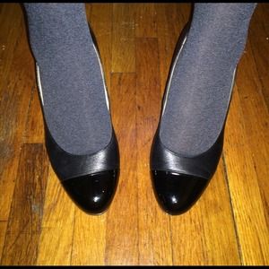 Patent Leather Cap Toe Pumps