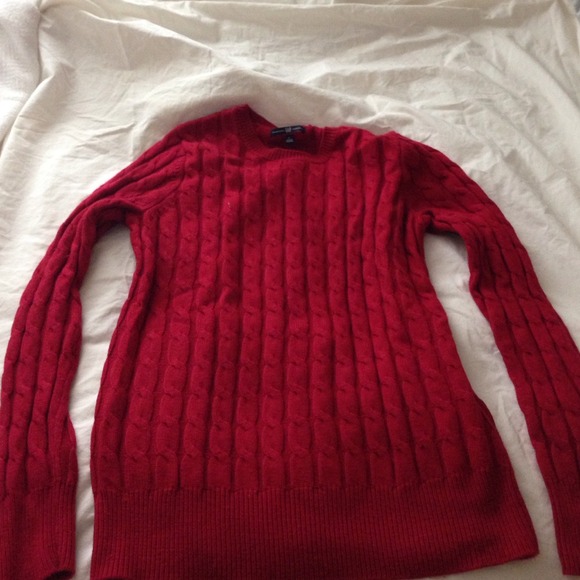 Angora, acrylic, nylon blend sweater