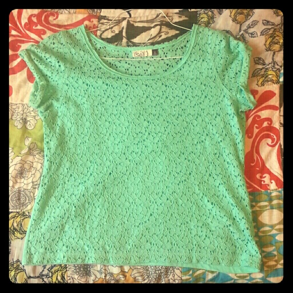 Flower see through top