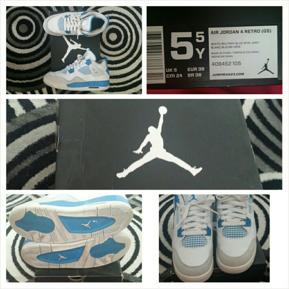 Authentic Air Jordan 4 retro youth (woman size 7)