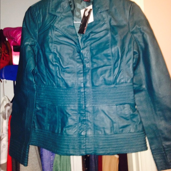 Shape FX teal/green leather jacket BUNDLE