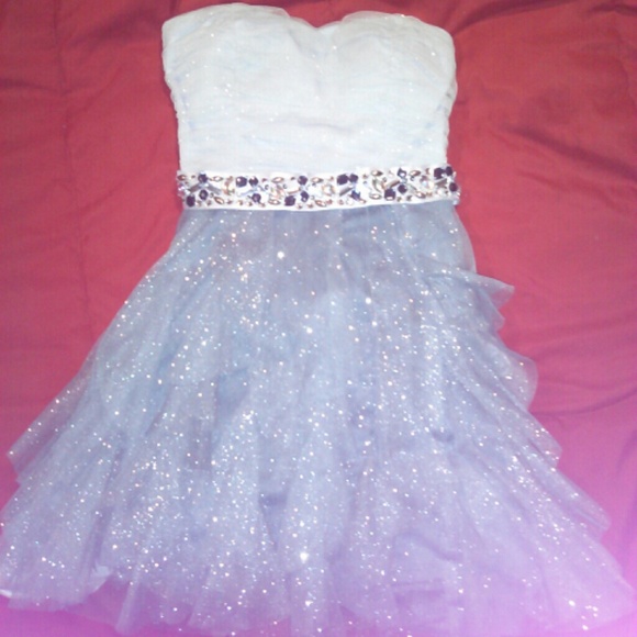 Sparkly Frost Blue Dress