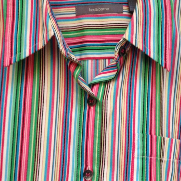 Liz Claiborne Tops - 💜Liz Claiborne colorful button-down