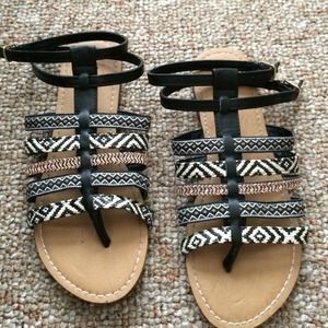 ✋sold on mercari✋ Animal print gladiator sandals