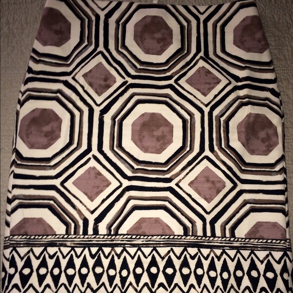 Aztec print pencil skirt