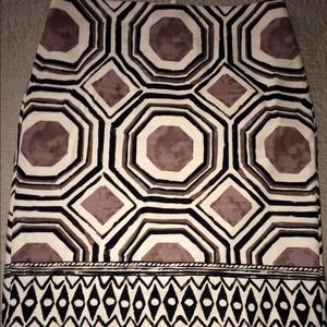 Aztec print pencil skirt