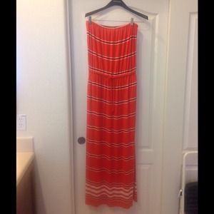 J.Crew strapless maxi dress