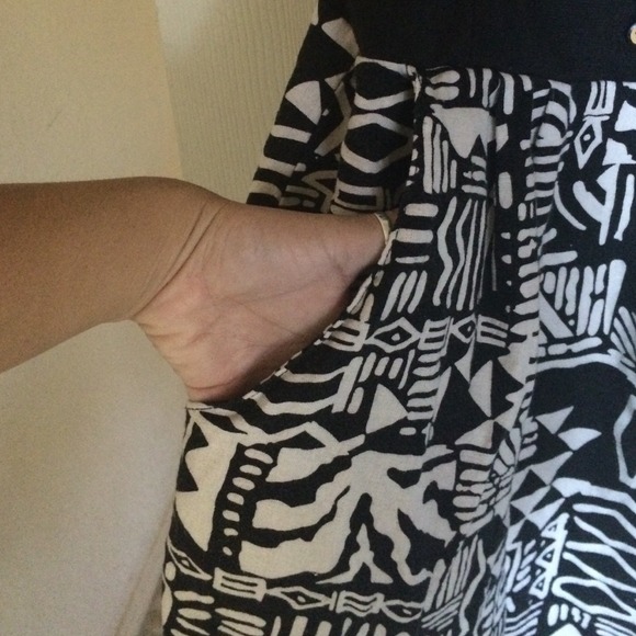 Black tribal print dress - Picture 3 of 4