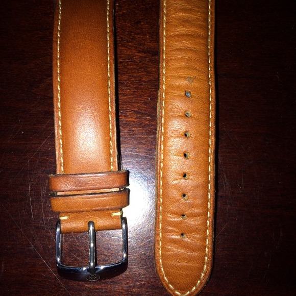 Michele camel watch band 20mm
