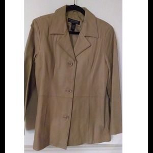 QVC Dialogue 100% Leather Jacket