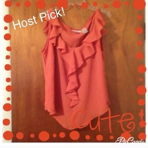 🎈10/10 HP 🎈Liz Claiborne Ruffled Sleeveless Top
