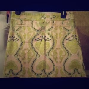 J Crew Fresco Paisley Short Skirt Size 2