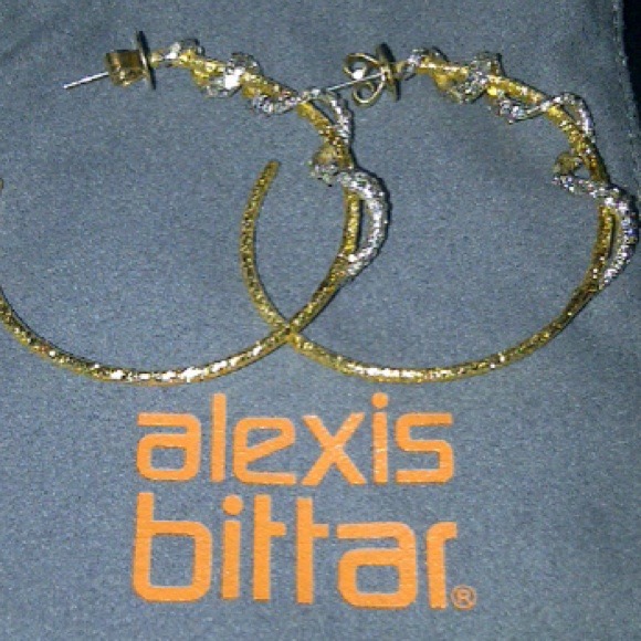 Alexis Bittar Jewelry - Alexis Bittar Gold Hoop Earings
