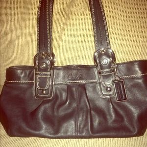 Gently used Coach leather satchel