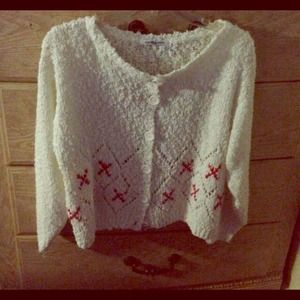 Bundle! Peplum shirt and cardigan