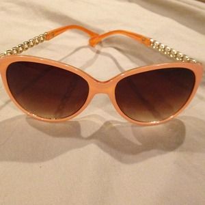 ❌Sold❌Coral and gold sunglasses