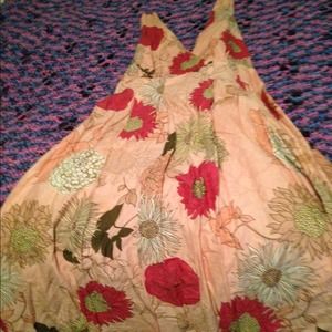Beautiful flower multi  color dress