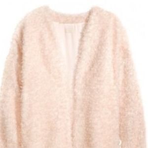 H&M Jackets & Coats - Powder pink fluffy cardigan H&M Jackets & Coats - Powder pink fluffy cardigan