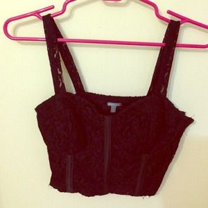Black Corset crop top