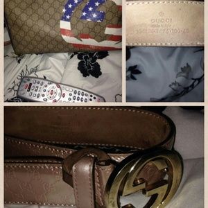 Gucci bag and belt....Authentic. ......