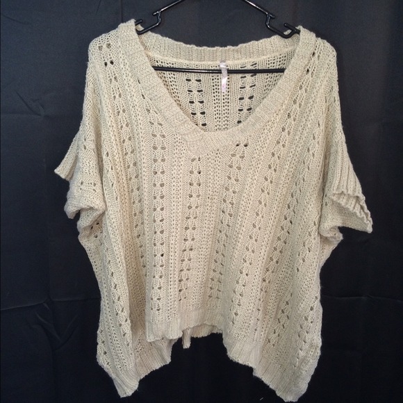A'Gaci short sleeve flare knit sweater