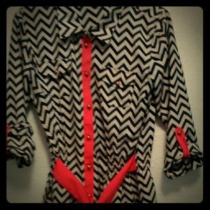 Beautiful chevron dress!  So classy and flirty!