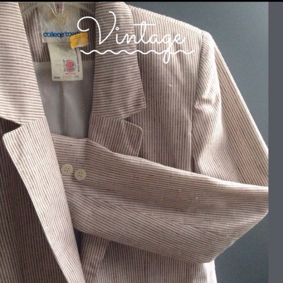HP Vintage Seersucker Blazer - Picture 2 of 4