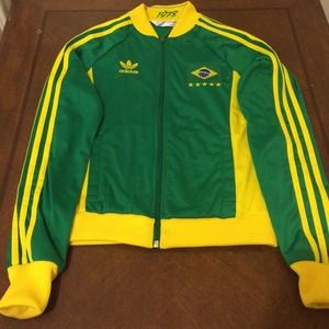 Authentic Adidas Brasil track jacket