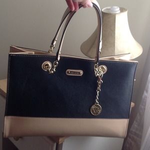Black and Tan Anne Klein Purse/Handbag