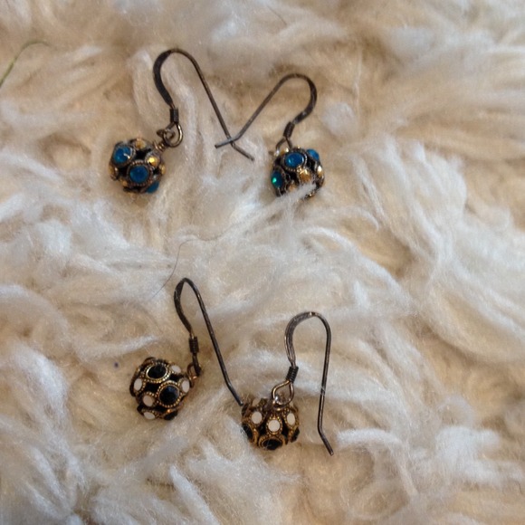 Crystal ball earrings
