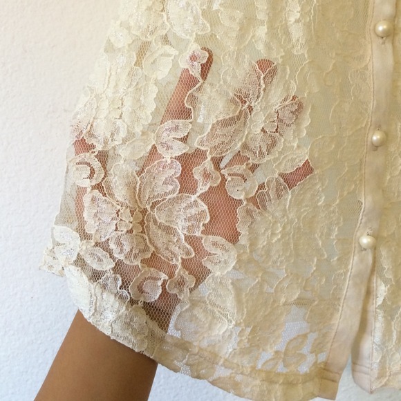 Lace Button Up - Picture 4 of 4