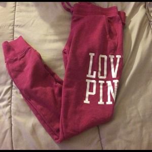 VS PINK COLLEGIATE PANTS