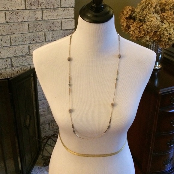 LOFT gold and silver necklace