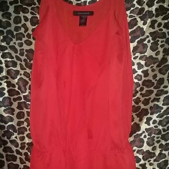 Ashley Stewart Tops - Red ruffle blouse tank