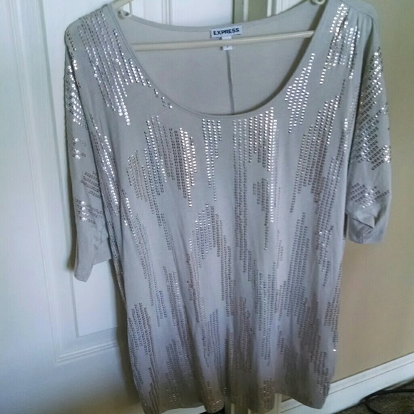 Express sequin front shirt - Picture 3 of 3