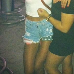 High wasted American flag shorts from south street