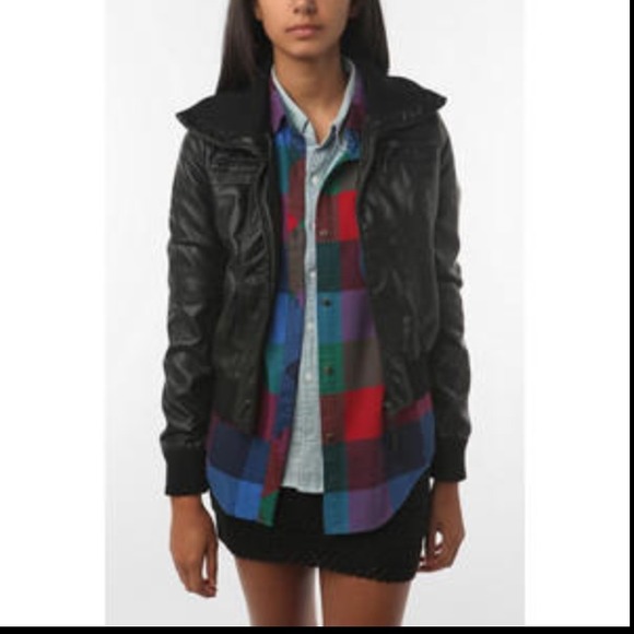 Urban Outfitters Jackets & Blazers - ️Sparkle & Fade faux leather bomber jacket