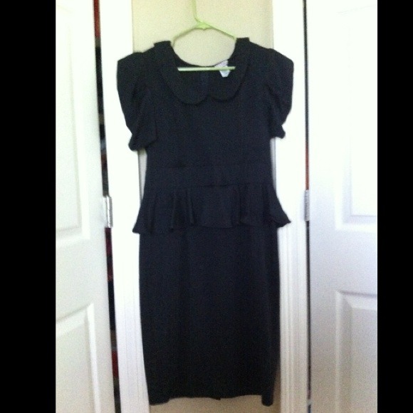 Black Peplum Dress